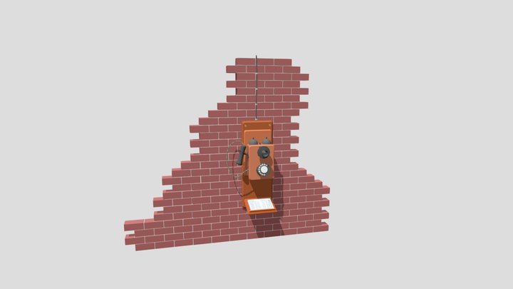 Antique phone 3D Model