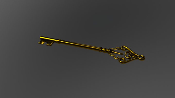 Key (Gold) 3D Model