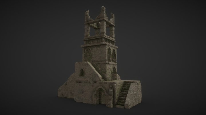 Ruin Watchtower 3D Model