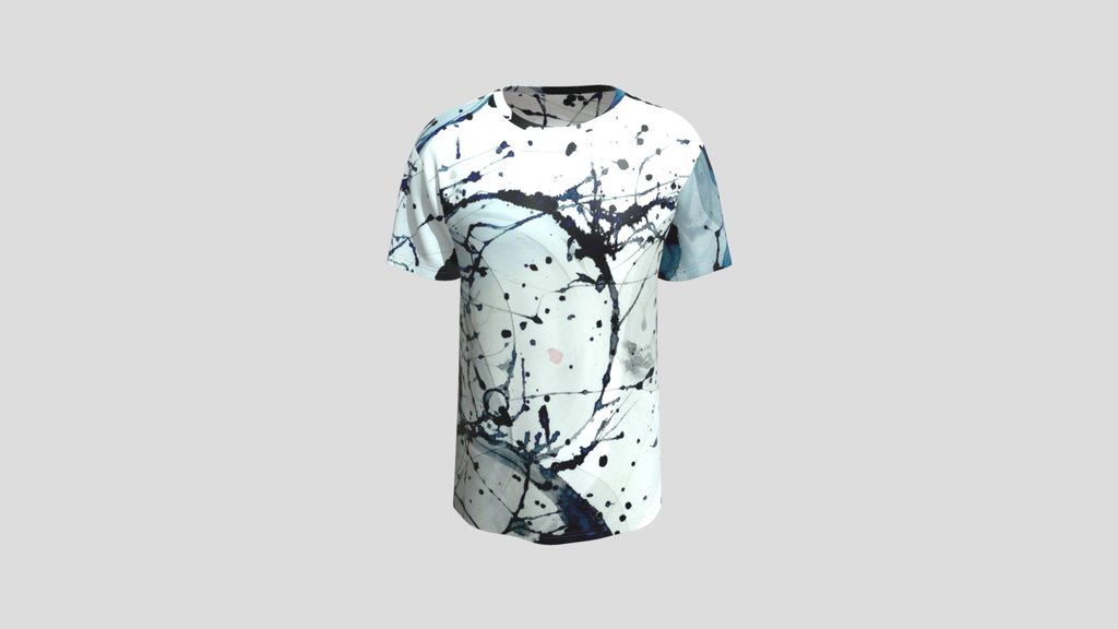 Ink Splatter Artistic T Shirt