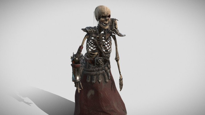 Skeleton Mage 3D Model