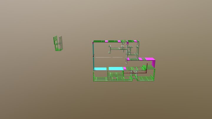 24 Wamba- Ground Floor Walls 3D Model