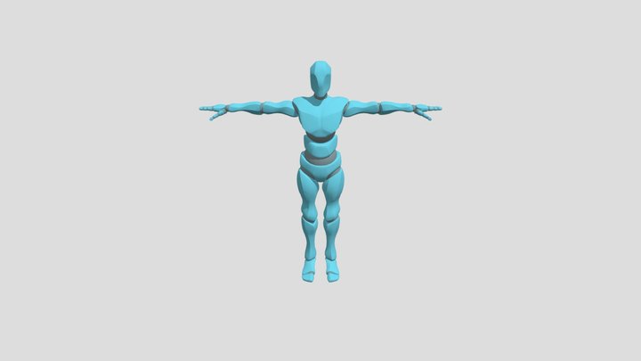 Rigged person 3D Model