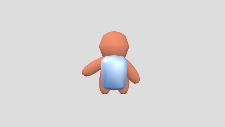 lowpoly mini astronaut 3D Model