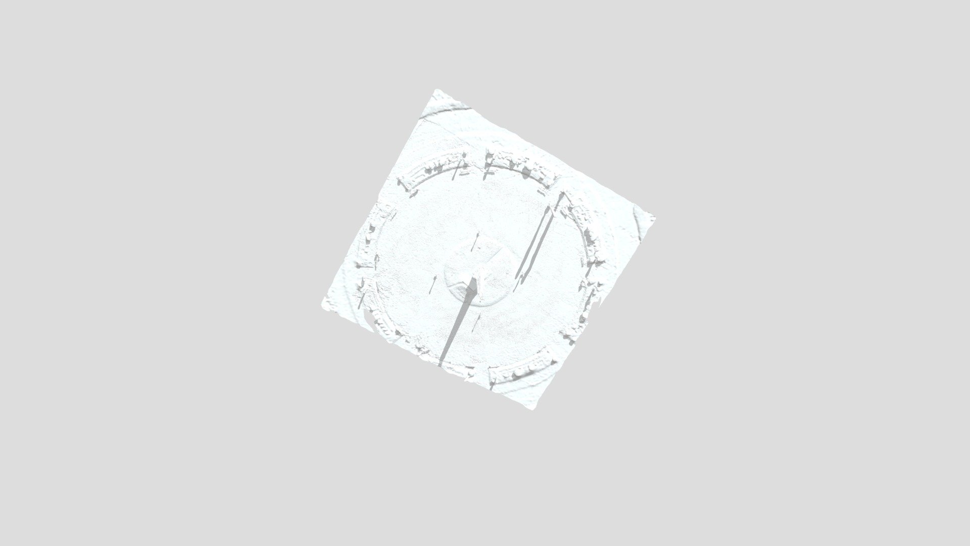 Plaza Libertad Simplified 3d Mesh
