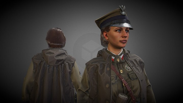 Polish of the Emilia Plater Battalion 3D Model