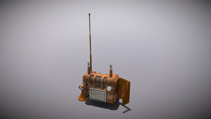Steampunk Radio 3D Model