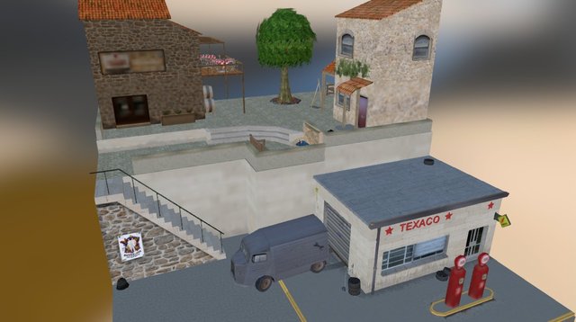 City Scene_ Paziols 3D Model