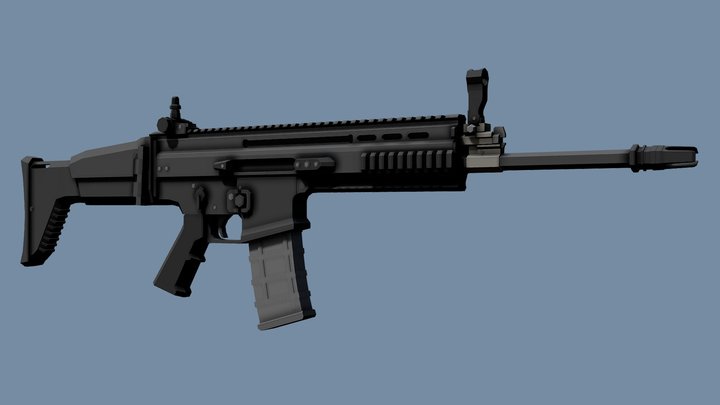 Low-Poly FN SCAR-L