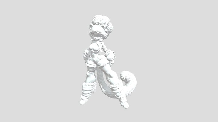 Cheetah Warrior Art 3D Model