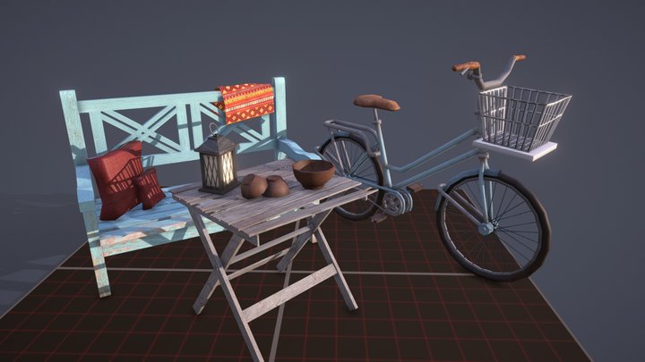 DAE 5 Finished props - Grandma's House 3D Model