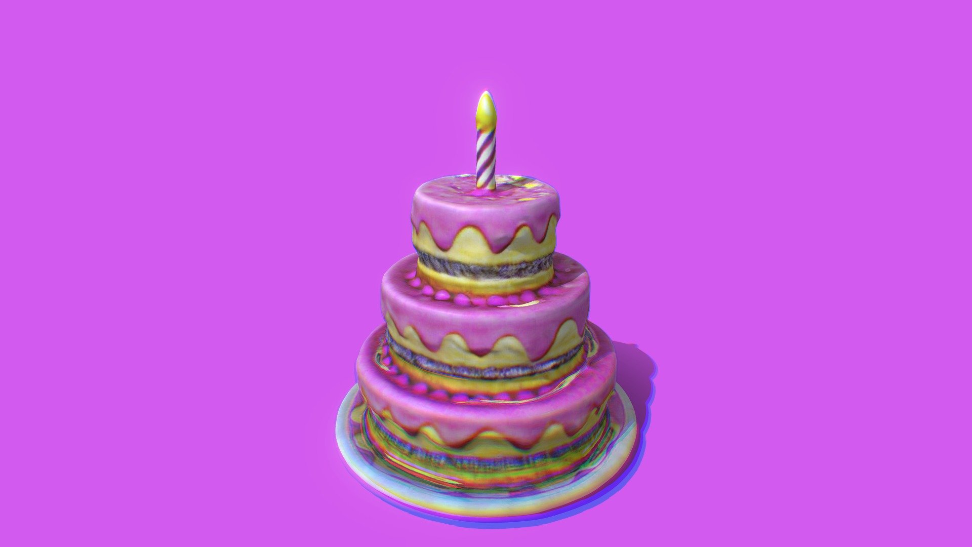 Cartoony Cake Download Free 3d Model By Sv1nks B1e9bb2 Sketchfab 6306