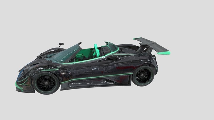Pagani Zonda With 8K Texture Car 3D Model