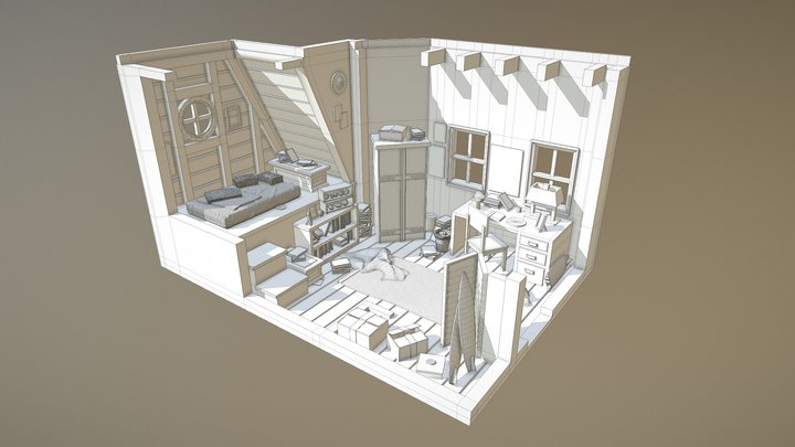 Partiel 01 - Concept art speed modeling 3D Model