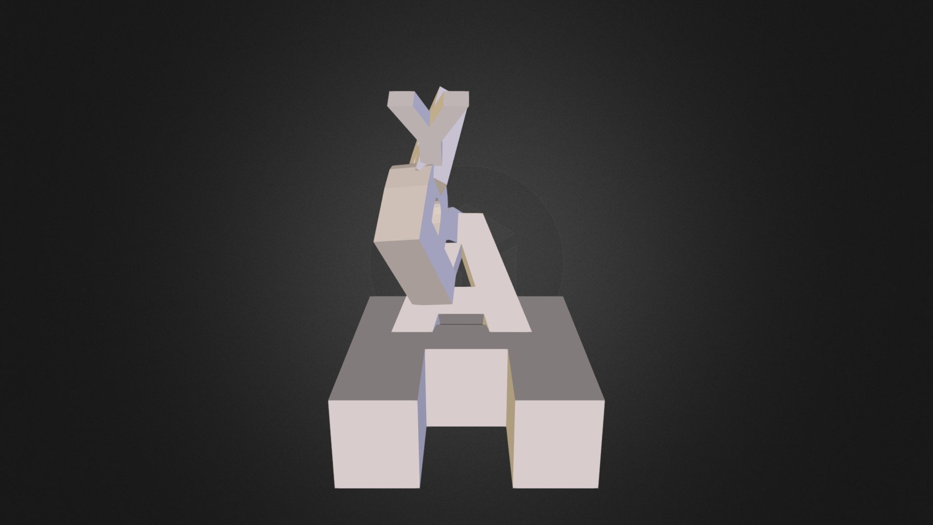 Name Sculpture (A Learning Tool) 3D model by 3dindustries [b1eb822] Sketchfab