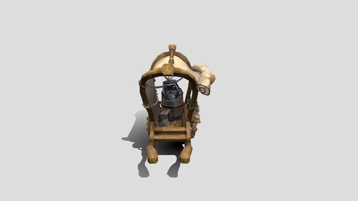 Merchant Wagon 3D Model