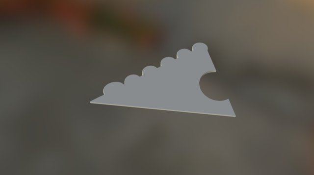 Guitar Pick 3D Model