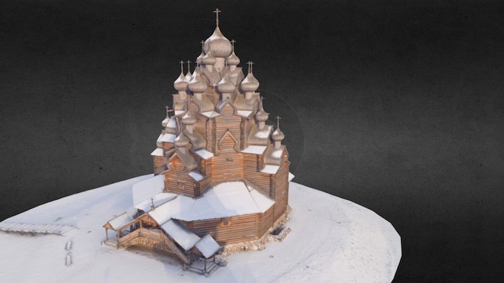 Покровская церковь, "Усадьба Богословка" 3D Model