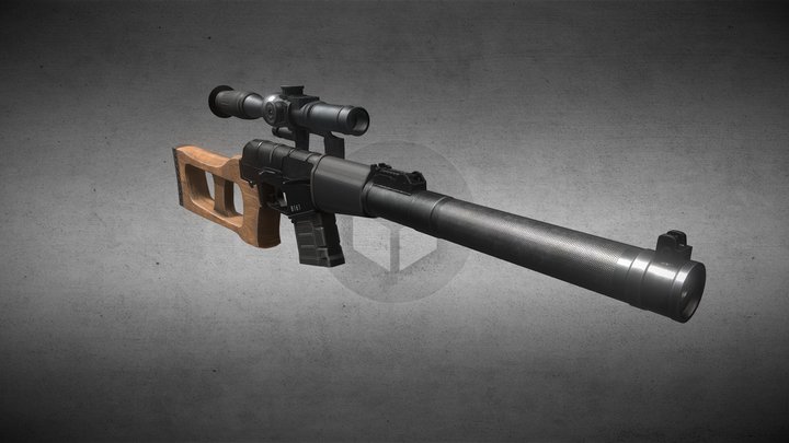 VSS "Винторез" 3D Model