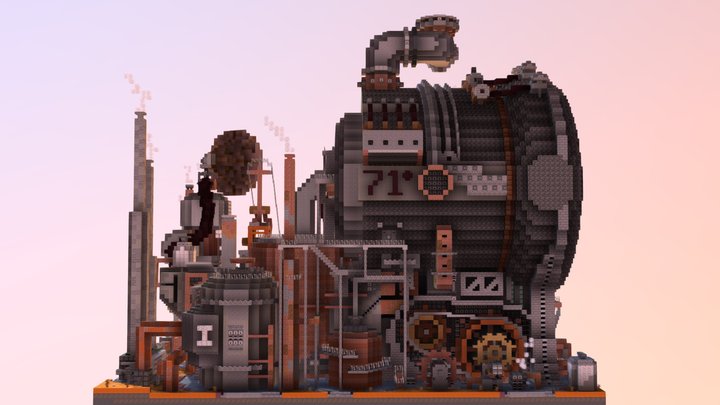 Steampunk Factory - by Varuna 3D Model