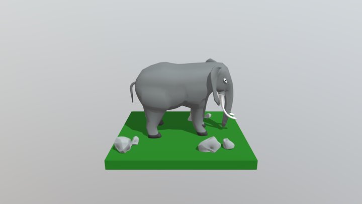 Elefante- modelagem 3D Model