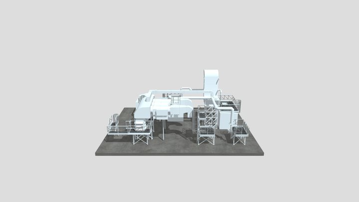 Part of nuclear power plant reactor 1 3D Model