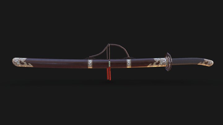 Ornate Sword 3D Model