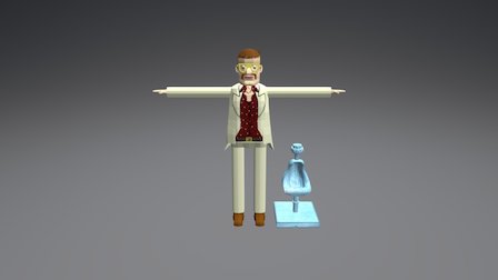 Party Pete And Ice Urinal 3D Model