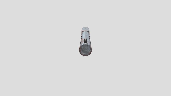 Lazer blaster rusted 3D Model