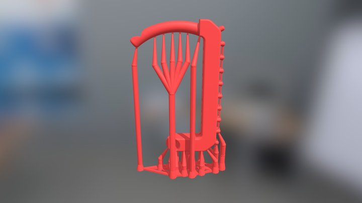 Earing Front 3D Model