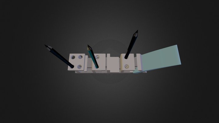 Карандашница Obj 3D Model