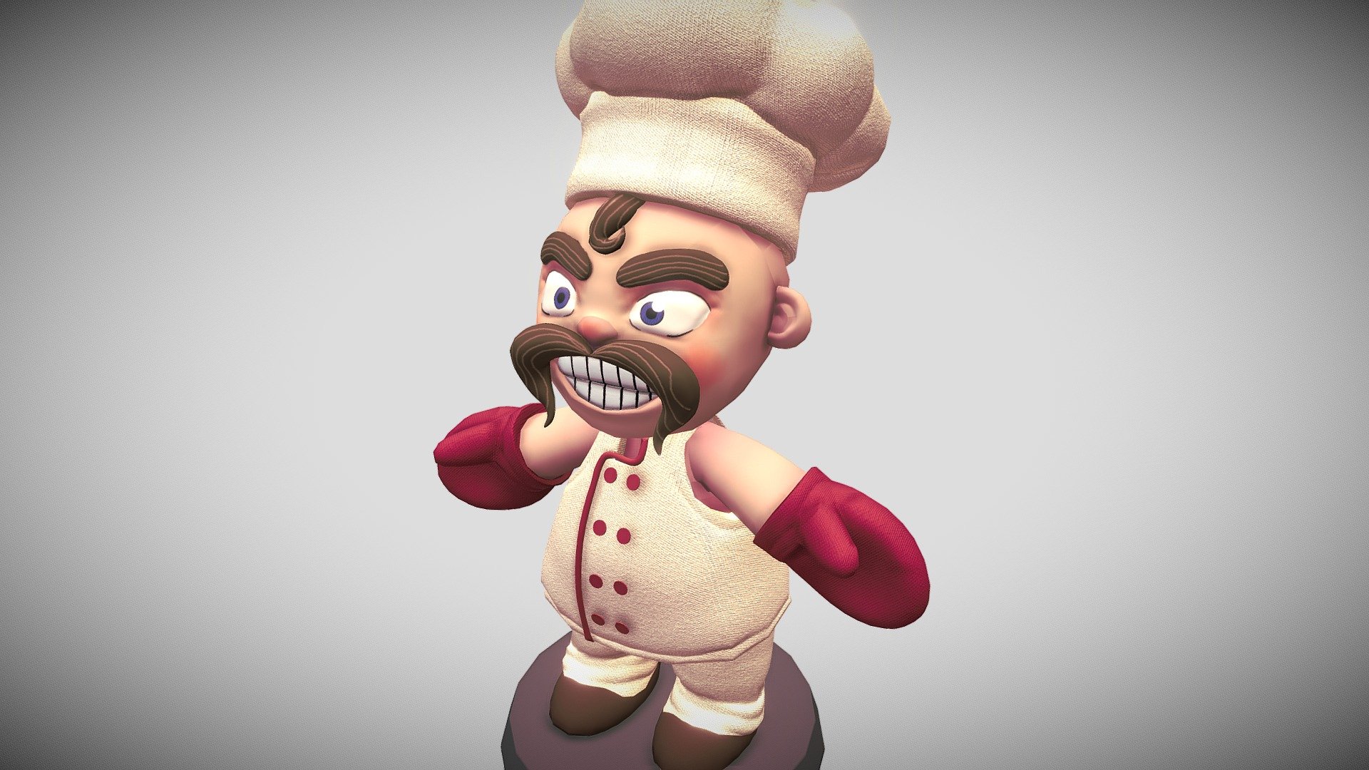 Cook Character - 3D model by Blaise Harris (@blaiseH) [b1f78cb] - Sketchfab