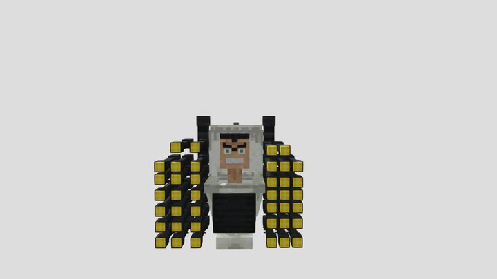 MEME G-Toilet Minecraft 3D Model