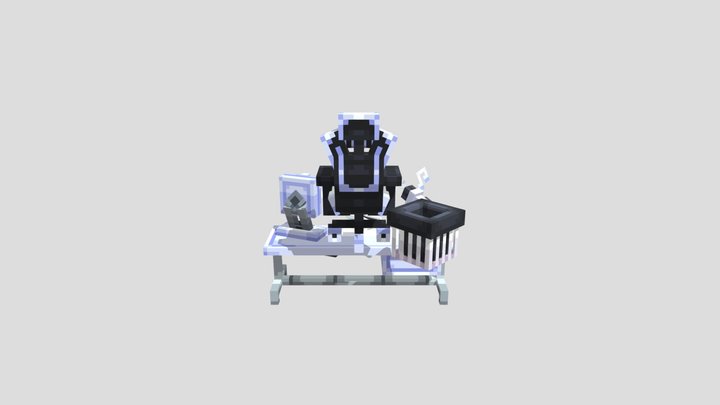 Gamer Accessories Furniture 3D Model