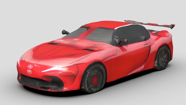 Toyota Supra Ai-generated 3D Model