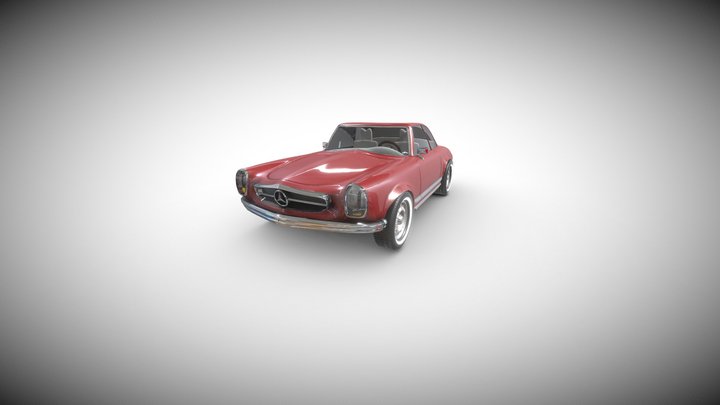 Mercedes Benz W 113 280-SL 3D Model
