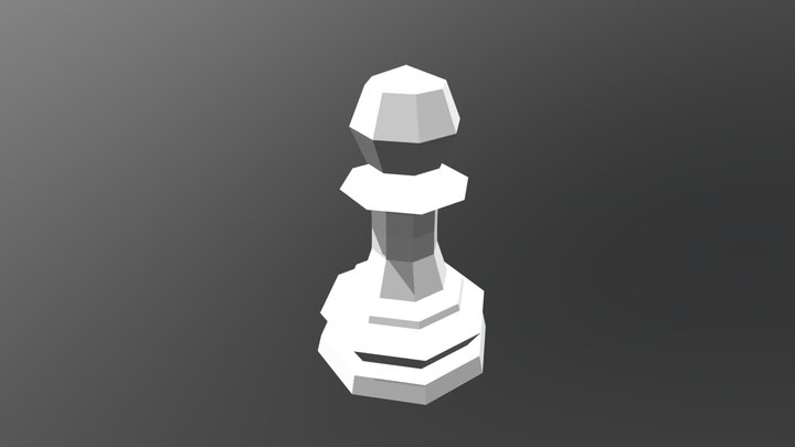 Low Poly Pawn - Chess Set 3D Model