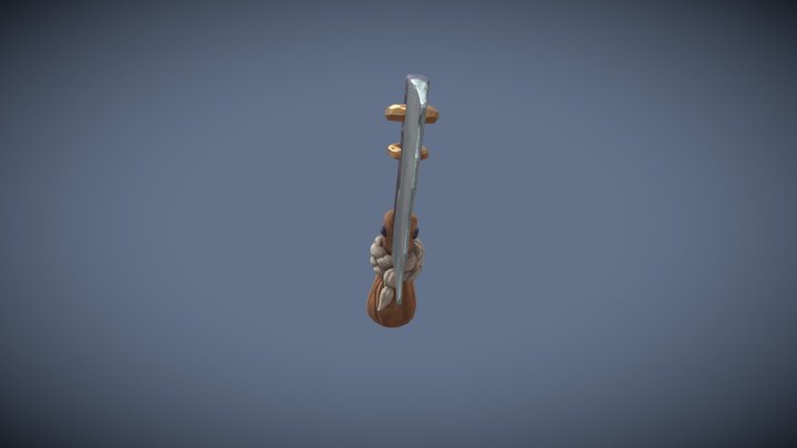 Stylized Cleaver 3D Model