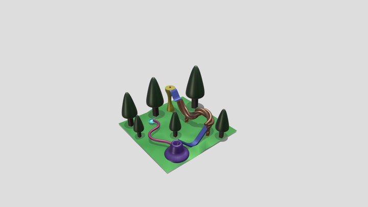 Marble Madness! 3D Model
