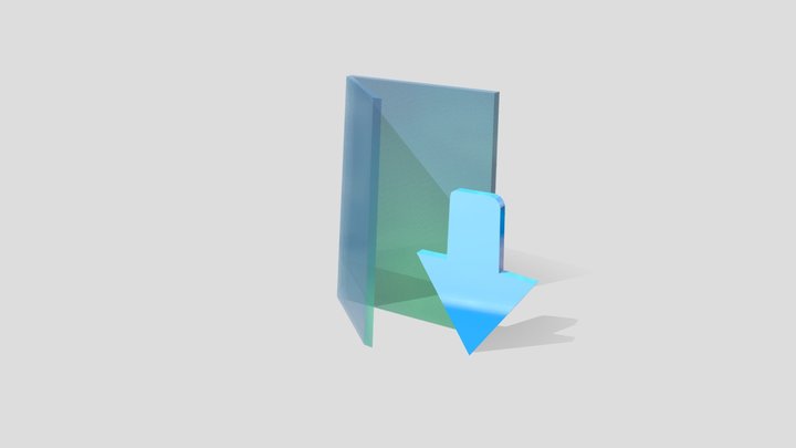 Windows Vista Downloads Folder 3D Model