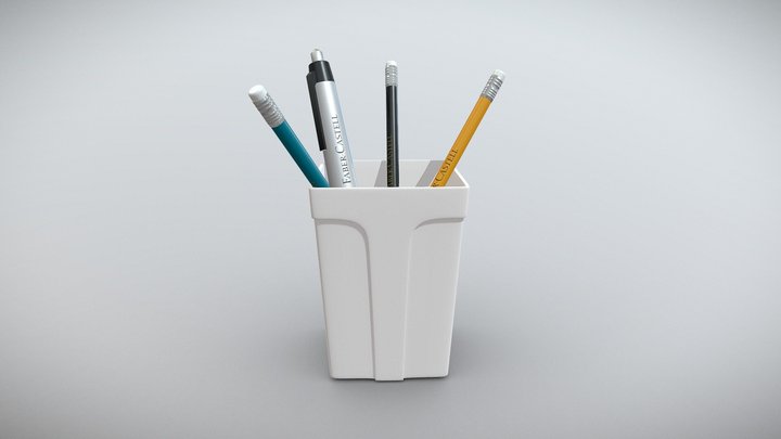 Pencil Holder 3D Model