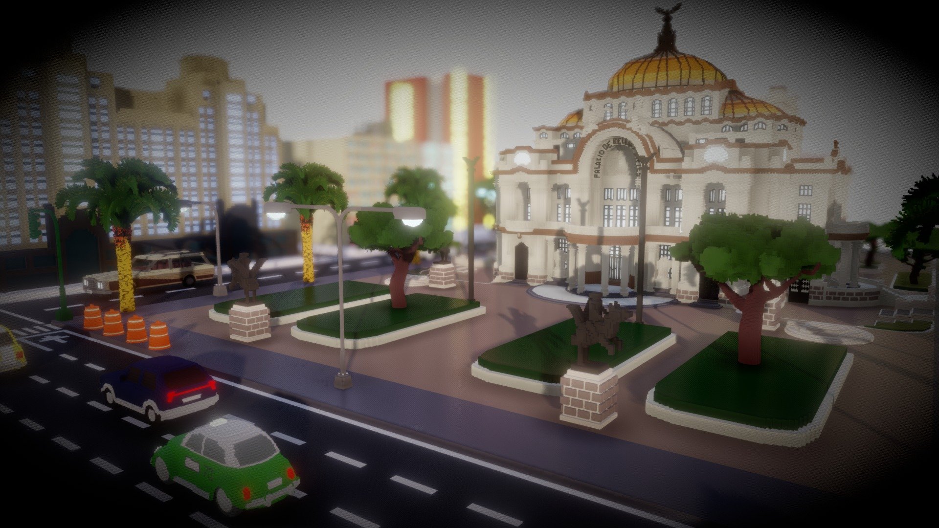 Bellas Artes en Voxeles - 3D model by qpxmedia [b1faf0b] - Sketchfab