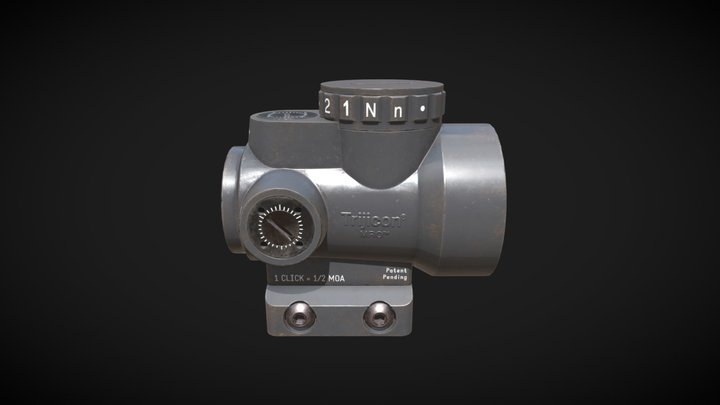 Trijicon MRO Reflex Sight 3D Model