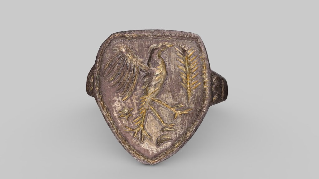 Shield shaped ring