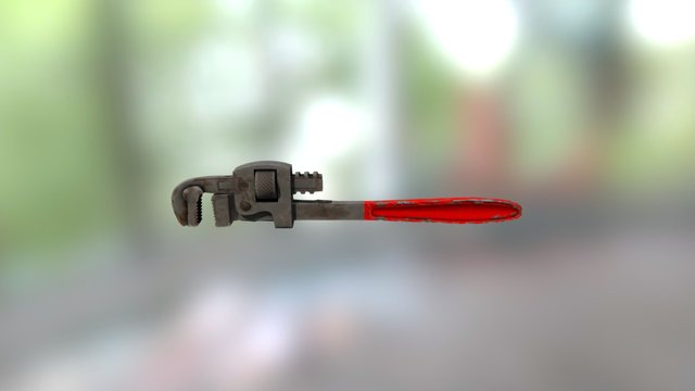 Pipe Wrench 3D Model