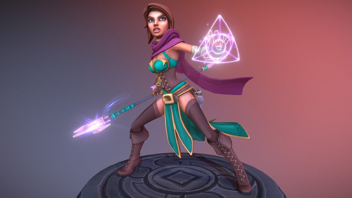 Byanca , young mage 3D Model