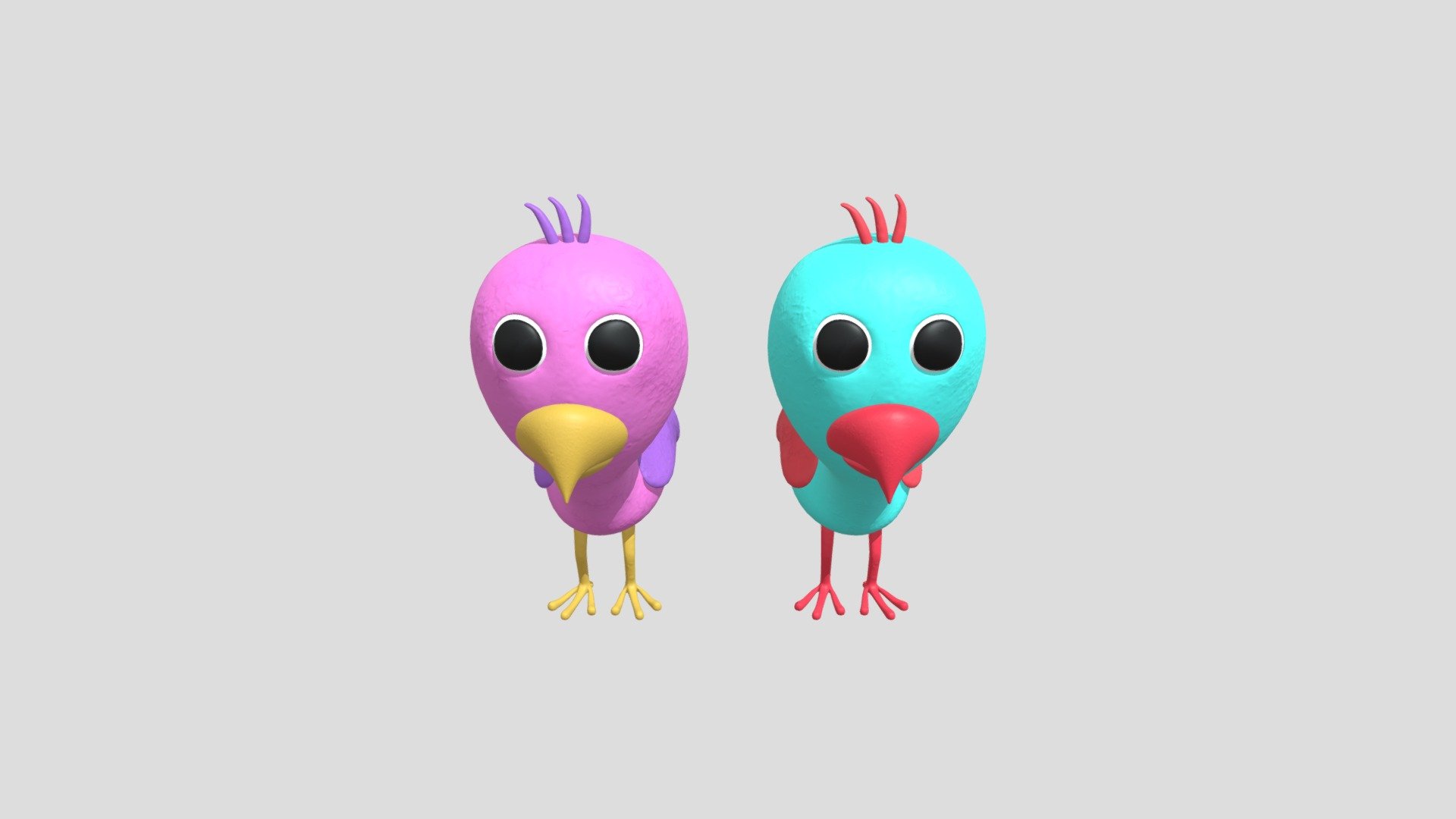Baby Opila Bird - Download Free 3D model by Garten of banban