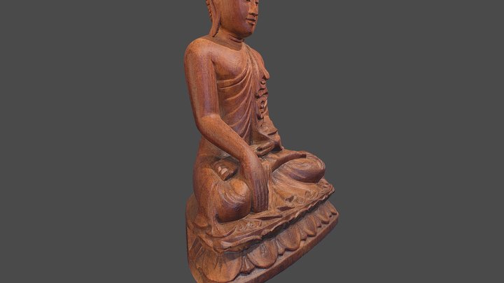 Buddha Statuette 3D Model