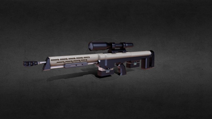 Modelo Francotirador 3D Model