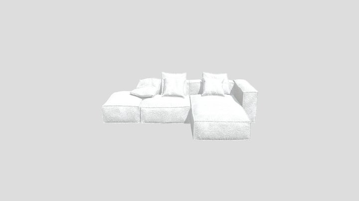 Peanut-b-sofa-2-seats-1-lounge-305-by-bonaldo 3D Model